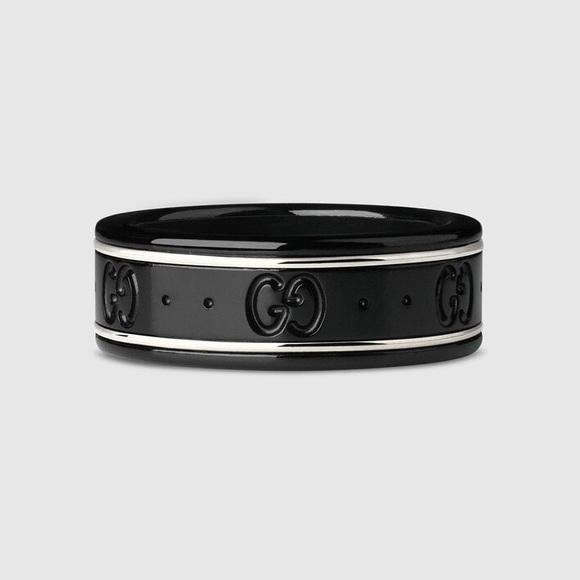 SOLD - Gucci Icon Ring | Gucci Icon Thin Band in White Gold - Picture 1 of 10